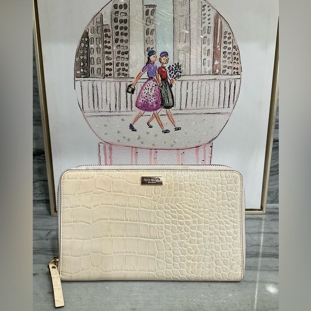 Kate Spade Knightsbridge Large Travel Wallet Organizer Zipper Clutch Purse‎